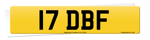 Registration number 17 DBF